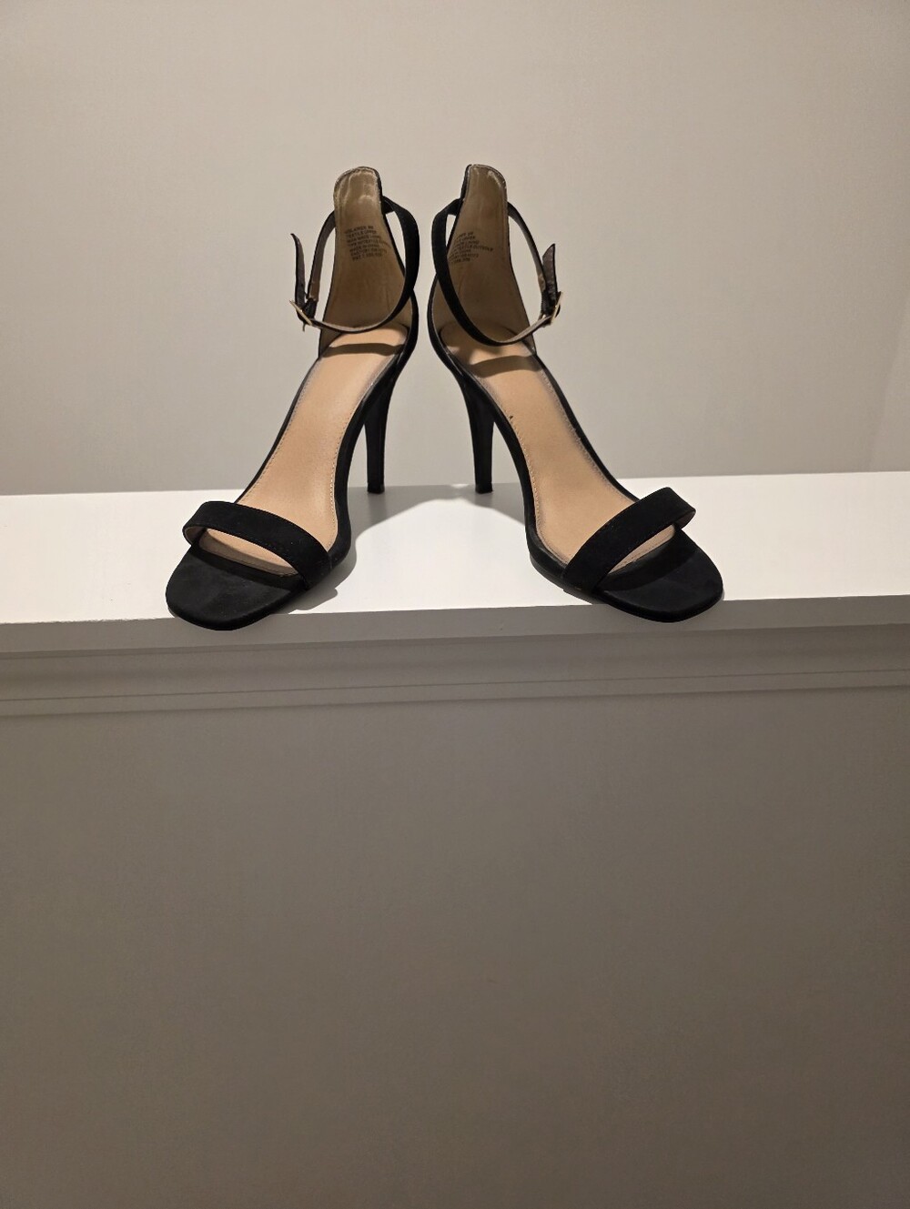 Elegant Black Ankle-Strap Women's Heels